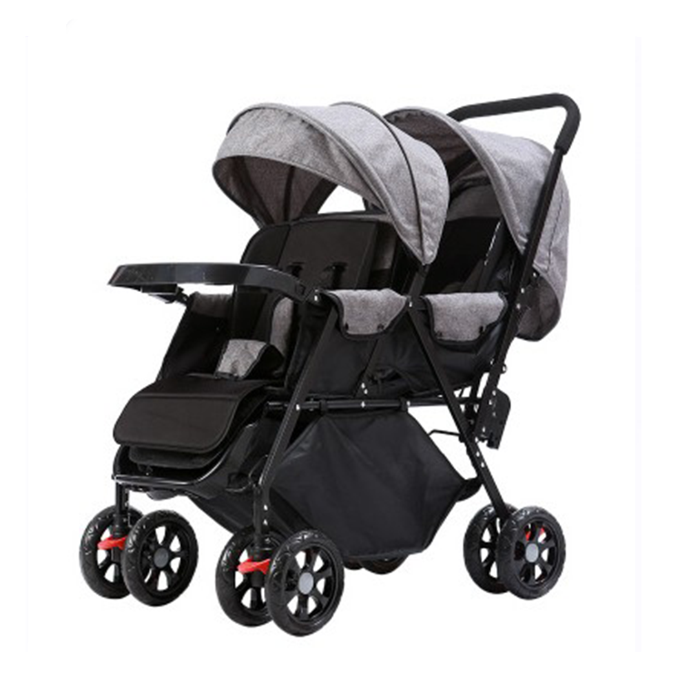 Travel Luxury Baby Carriage Carriola Doble Pushchair Double Foldable Baby Pram Twin Stroller For Twins Baby