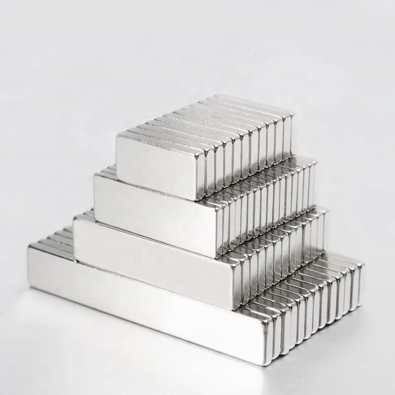 Customized Size Super Strong Rectangular Block Neodymium Magnets NdFeB Permanent Bar Neodymium Magnets