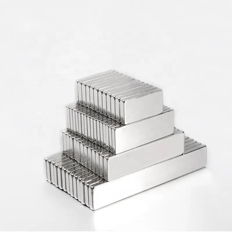 Customized Size Super Strong Rectangular Block Neodymium Magnets NdFeB Permanent Bar Neodymium Magnets