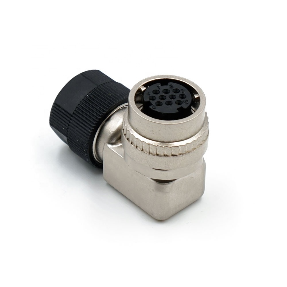 LECHUAN CM10-AP10S-M Synthetic Rubber Black One Touch Locking Style Small Sized Circular Connectors