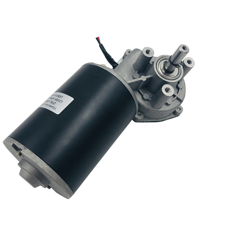 63MM 80W Right Angle Low Speed DC Worm Gear Motor 12V for Doors