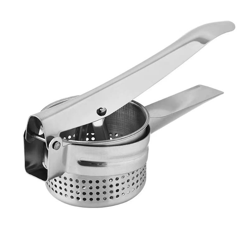 Masher Ricer Press Mashed Potatoes Stainless Steel Crushing Puree Fruit Vegetable Squeezer Juicer Press Maker Kitchen Tool