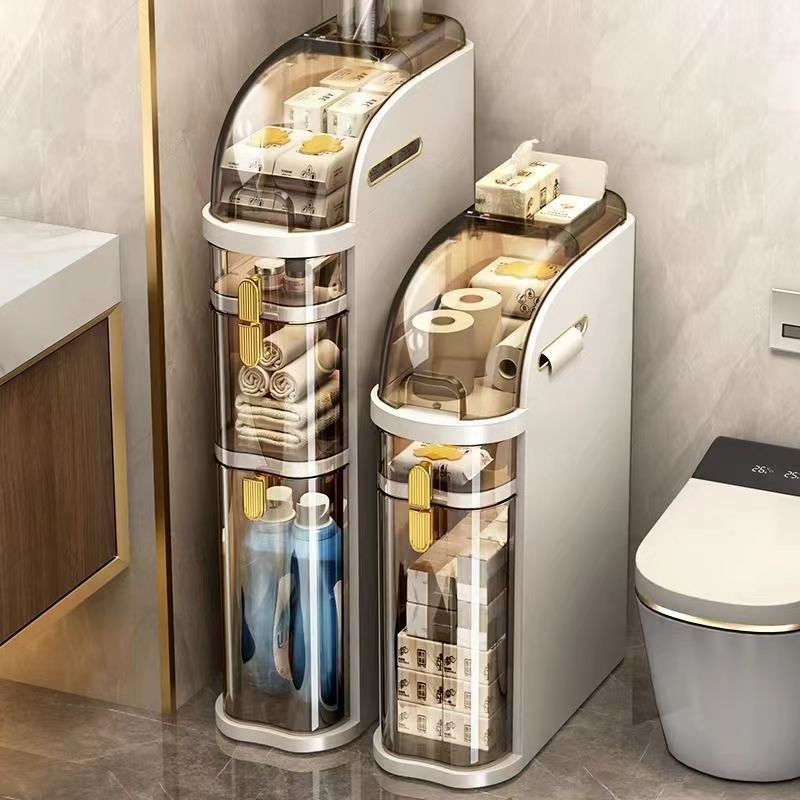 Plastic Narrow Storage Cabinet Narrow Slim Storage Cabinet with Drawers Standing Toilet Paper Holder plastic bathroom