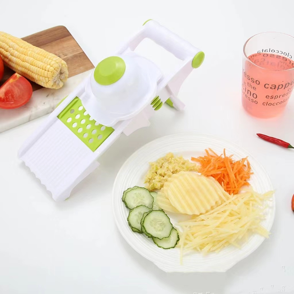 Vegetable Slicer No-slip Fruit Vegetable Tool Julienne  Mandoline with Safety Tool slicer food chopper safety vegetable cutter