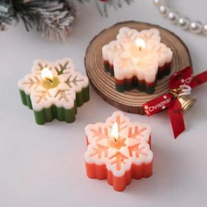 Snowflake Candle Christmas Candle Gift Christmas