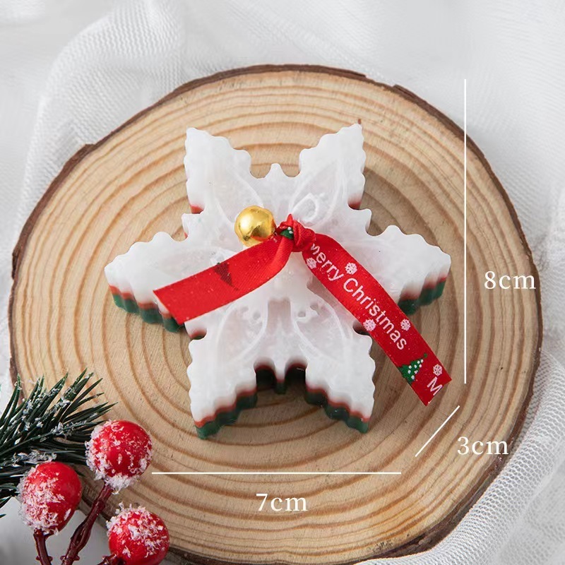 Snowflake Candle Christmas Candle Gift Christmas