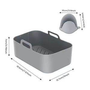 Top Selling Reusable Air Fryer Silicone Liners Silicone Air Fryer Liner pot 8.5 inches