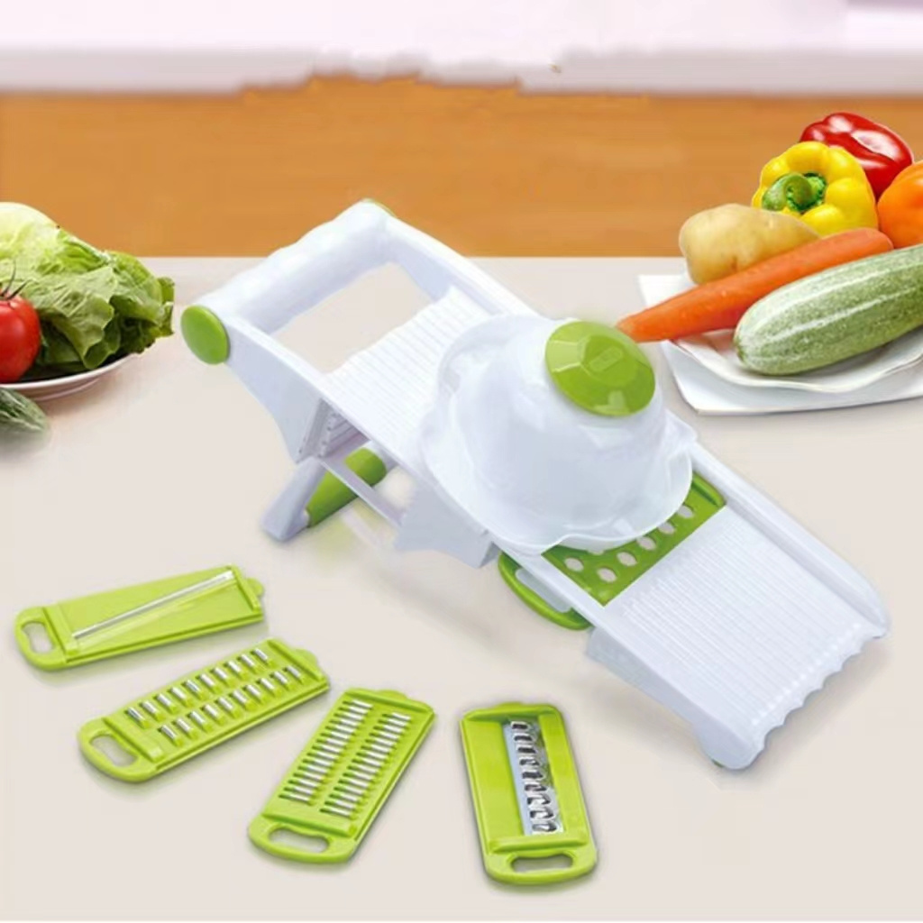 Vegetable Slicer No-slip Fruit Vegetable Tool Julienne  Mandoline with Safety Tool slicer food chopper safety vegetable cutter