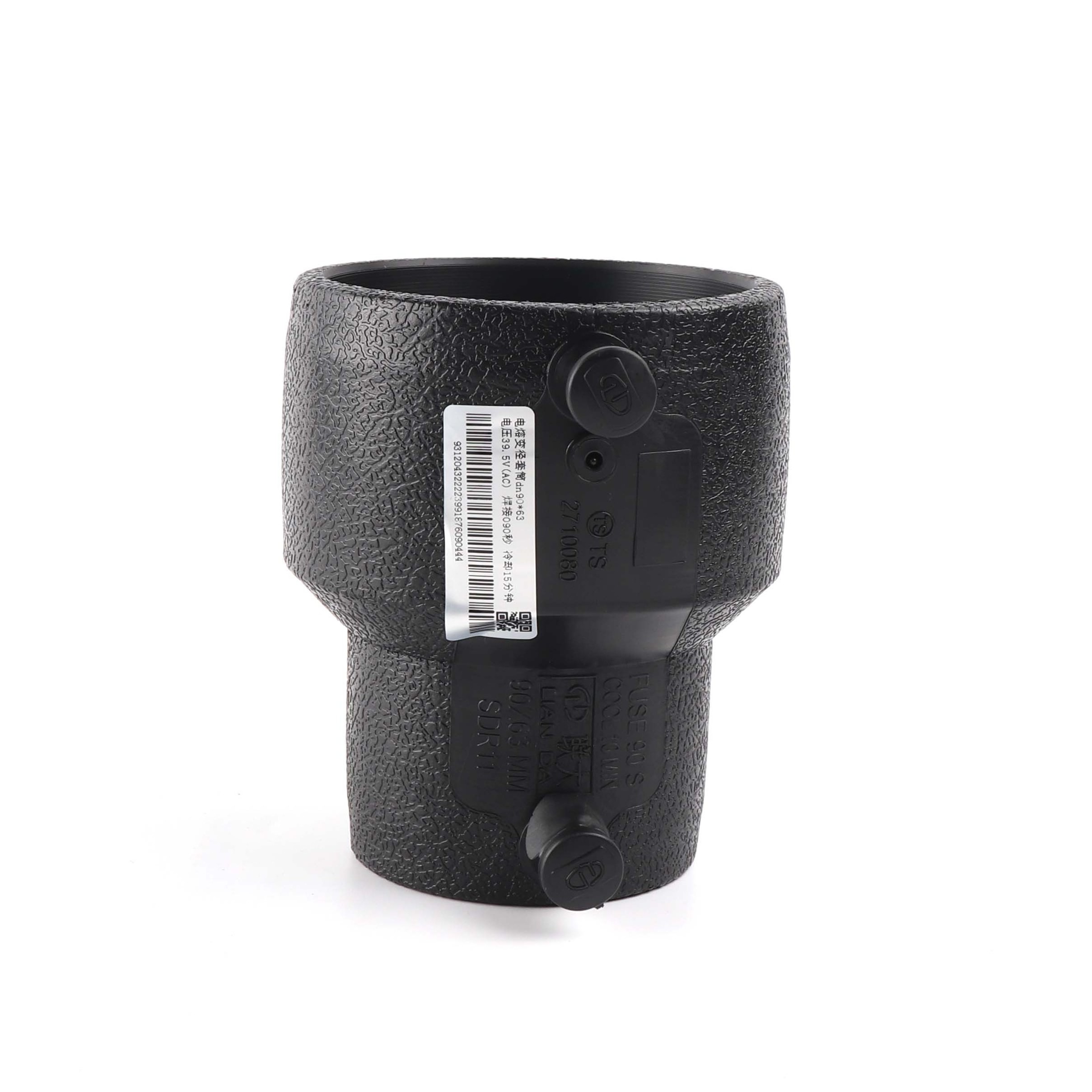 Factory HDPE PE Plastic Electrofusion 25mm black pipe fittings Reducing Couping fittings adaptetor reduer PE Joint for Poly pipe