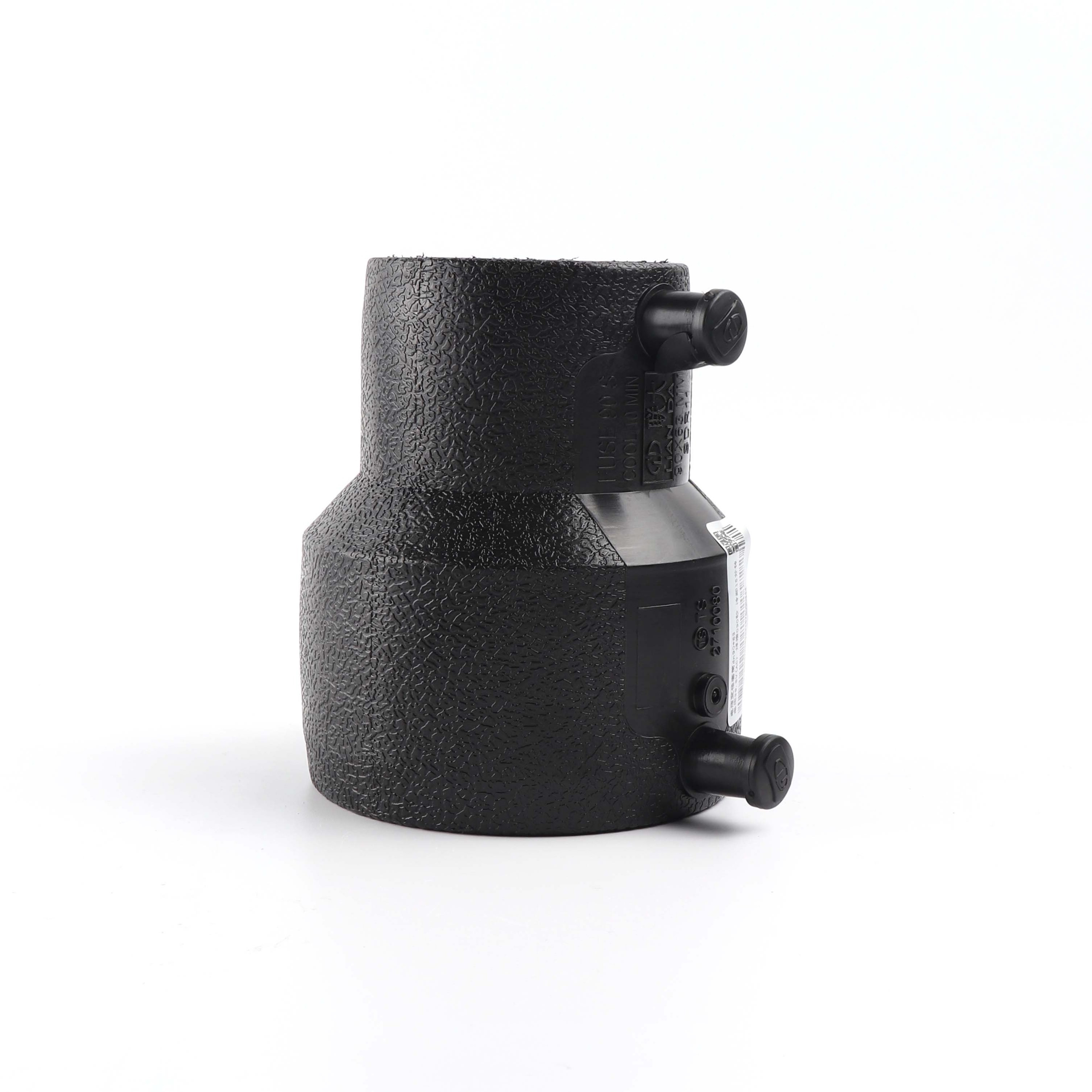 Factory HDPE PE Plastic Electrofusion 25mm black pipe fittings Reducing Couping fittings adaptetor reduer PE Joint for Poly pipe