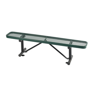 OEM 72" Rectangular Packing bench Chair, Garden/Outdoor Expanded Metal Steel Bench