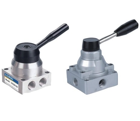 HV aluminum alloy Series Pneumatic Manual Two-position Four-way Hand Switching Valve