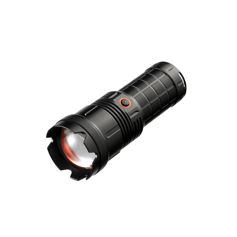 2023 newest long shoot flash light outdoor lighting torchlight Zoomable  30W laser led tactical flashlight 3000 lumen