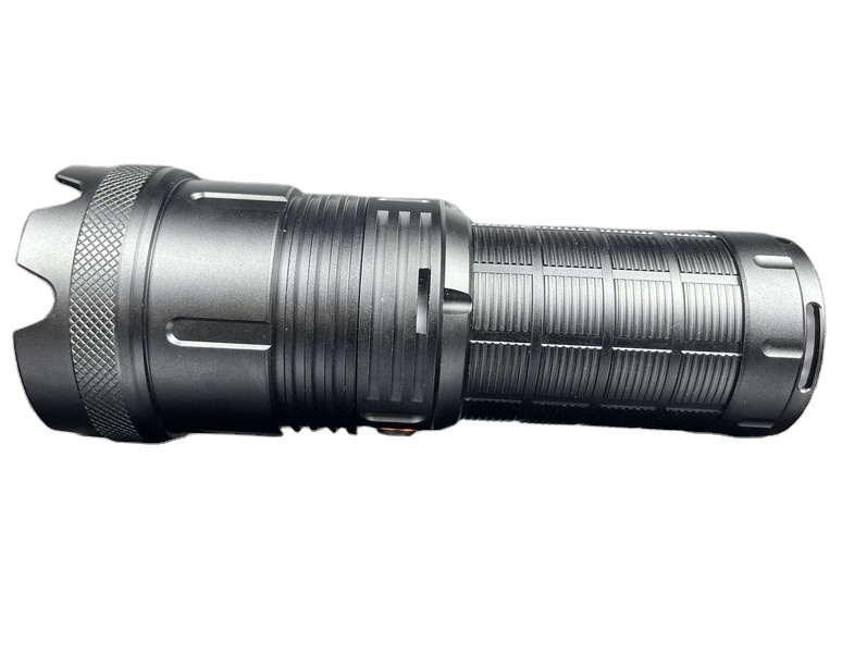 Outdoor light  Zoomable  30W laser led tactical flashlight 3000 lumen   heavy duty strong power flashlight