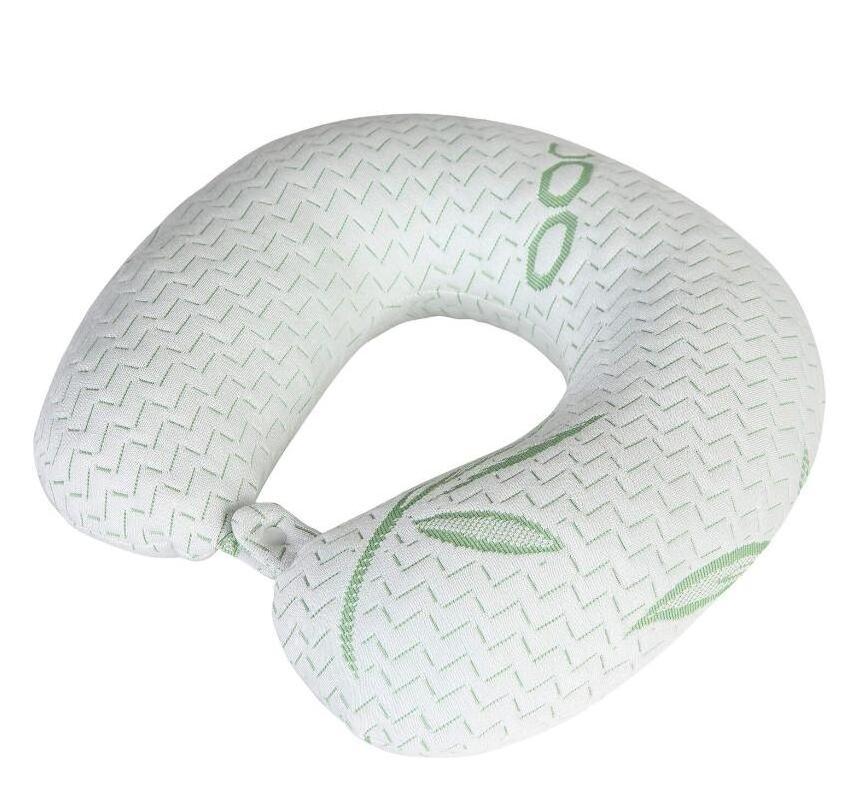 Neck Support Pillow Bamboo Memory Foam Travel Neck Pillow