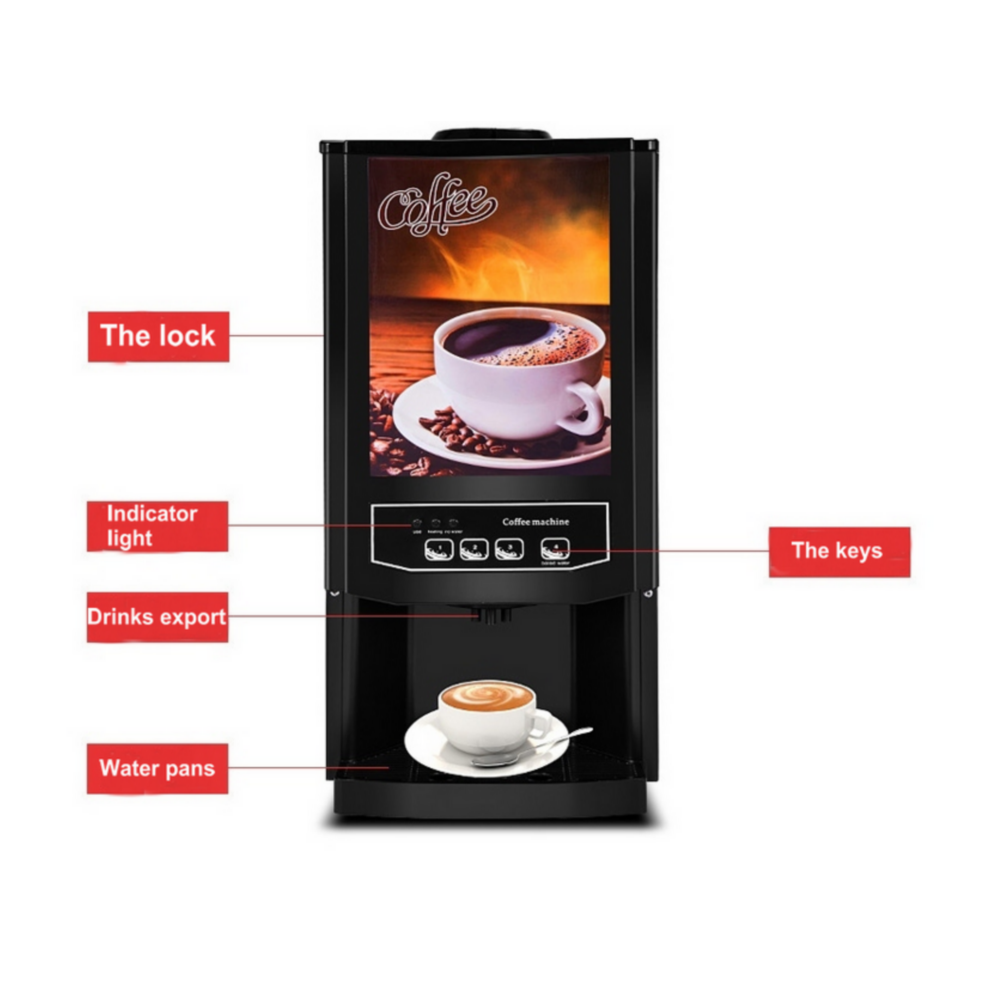 820W Tabletop Office Juice Tea Coffee Drinks Vending machine