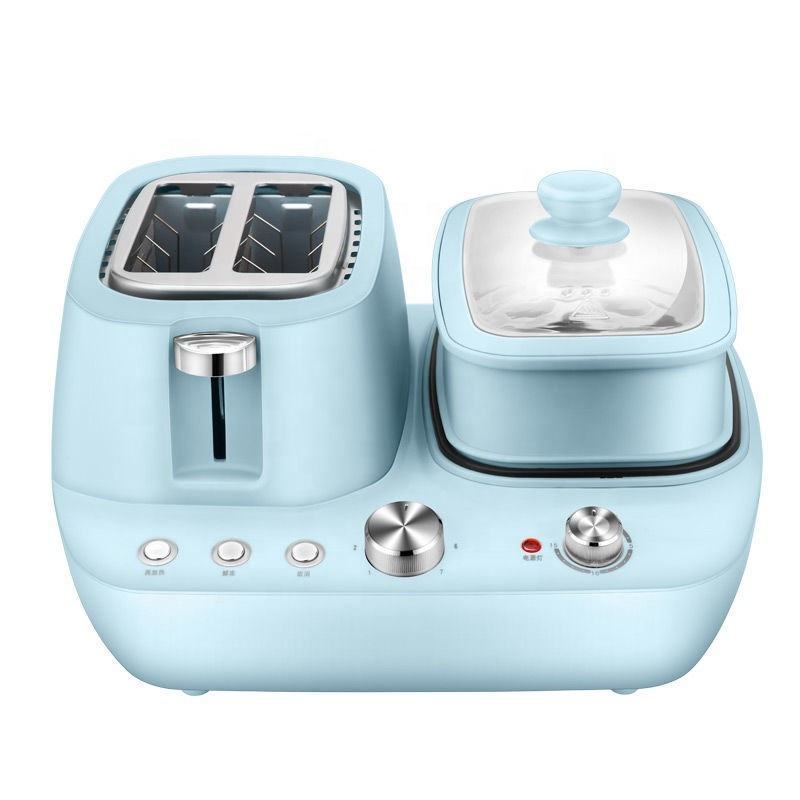 Household dormitory 3 in 1 multifunctional breakfast machine toaster sandwich maker with temperature control and timer