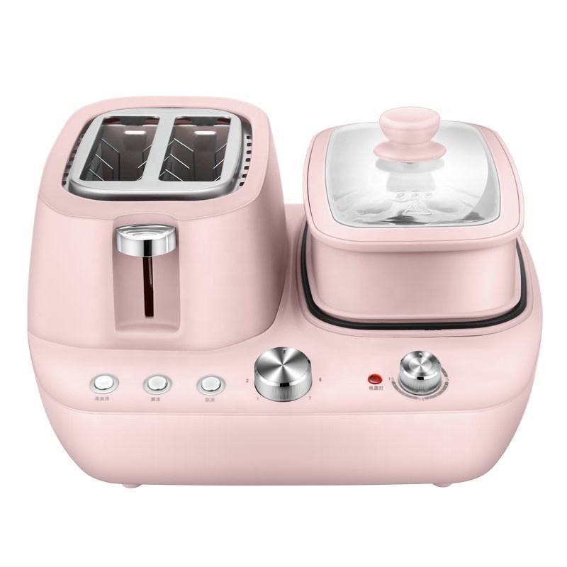 Household dormitory 3 in 1 multifunctional breakfast machine toaster sandwich maker with temperature control and timer