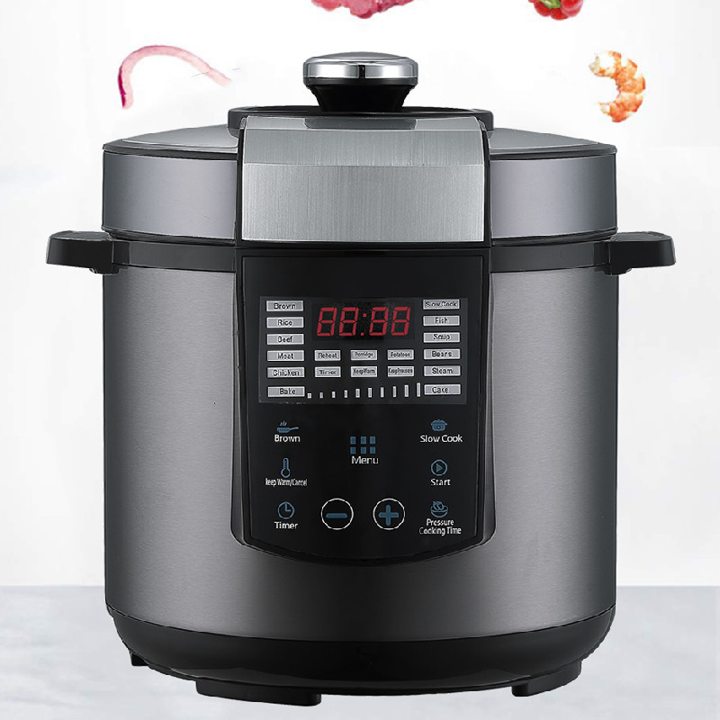 Longbank 6Qt 1000W High Quality Non-stick Inner Pot Slow Cookers Smart Electric Pressure Cookers