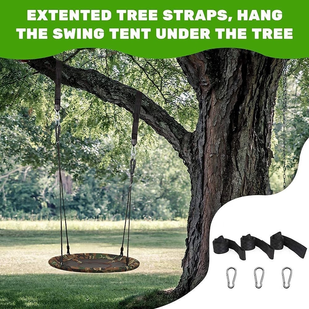 Portable Kids Tent Hammock Tree Swing 2 in 1 Detachable Tents Outdoor Indoor