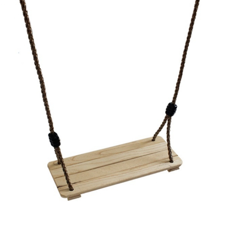 Handing Outdoor Wooden Swing with Rope Tree Swing