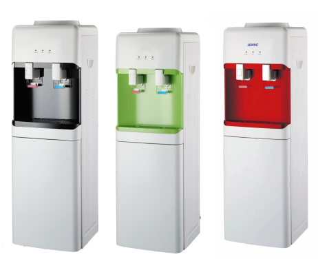 new korean  hot and cold  child lock  water dispenser with refrigerator