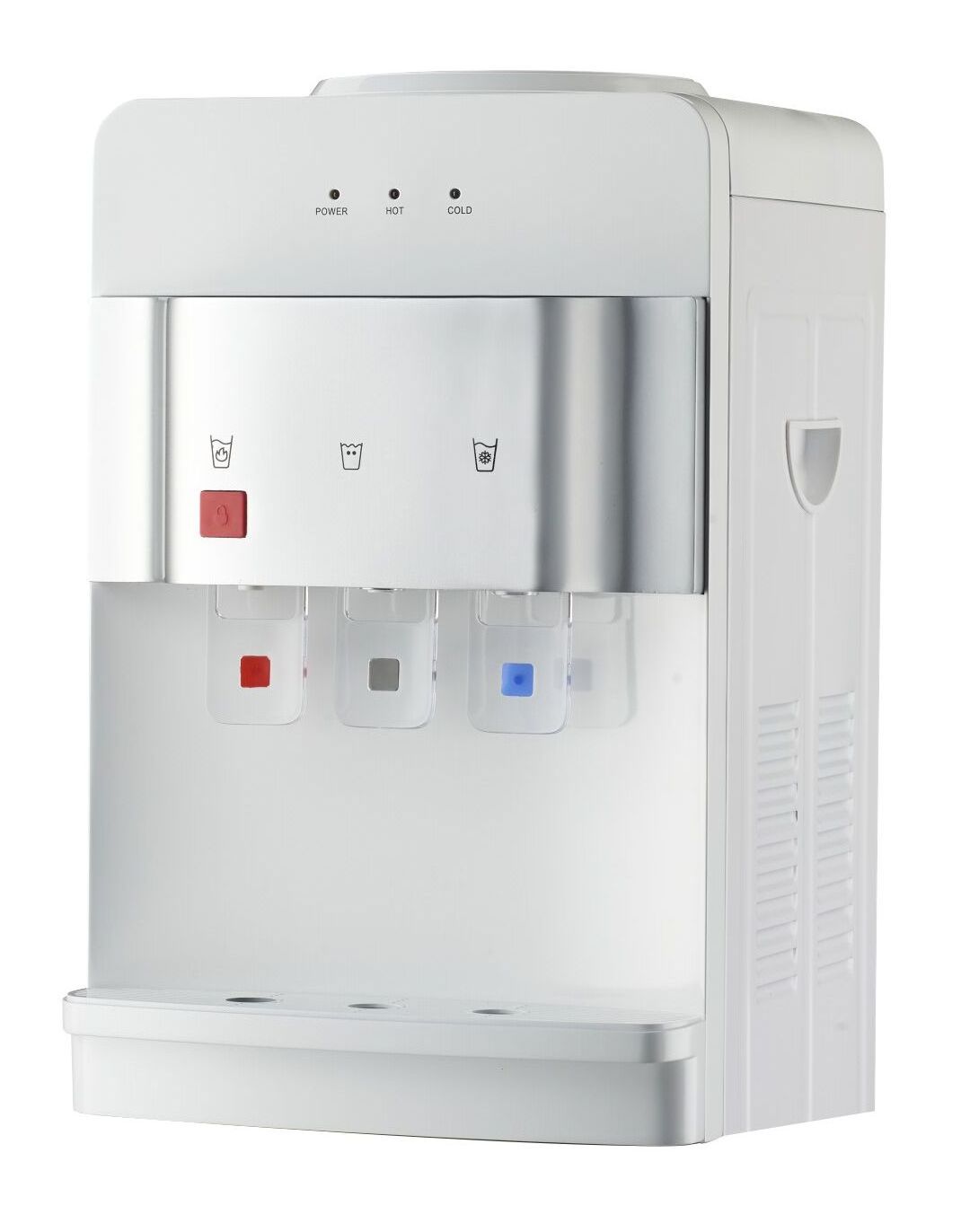 desktop water dispenser with hot and cold cooling water