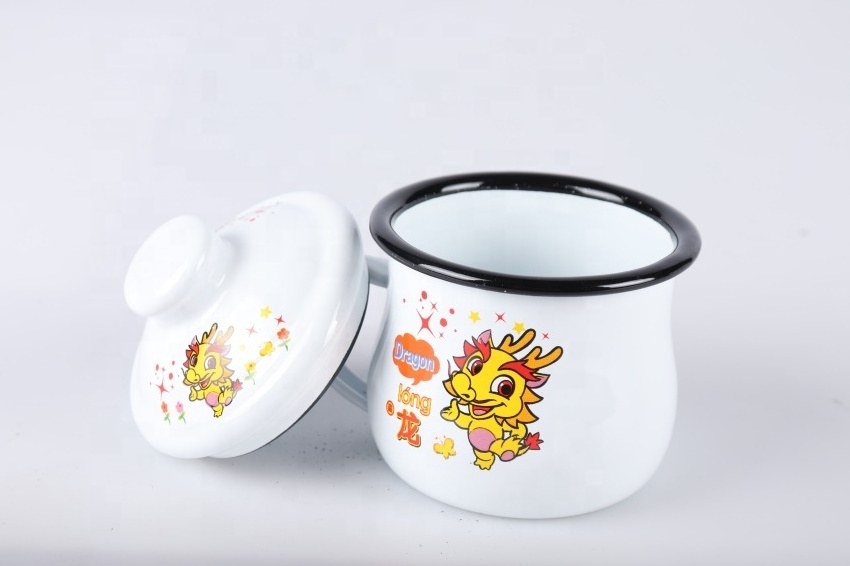 nursery school  Chick cock child baby animal mug Quality gifts Enamel tumbler 250ml  Milk Cup Water Kitchen metal oem gifts