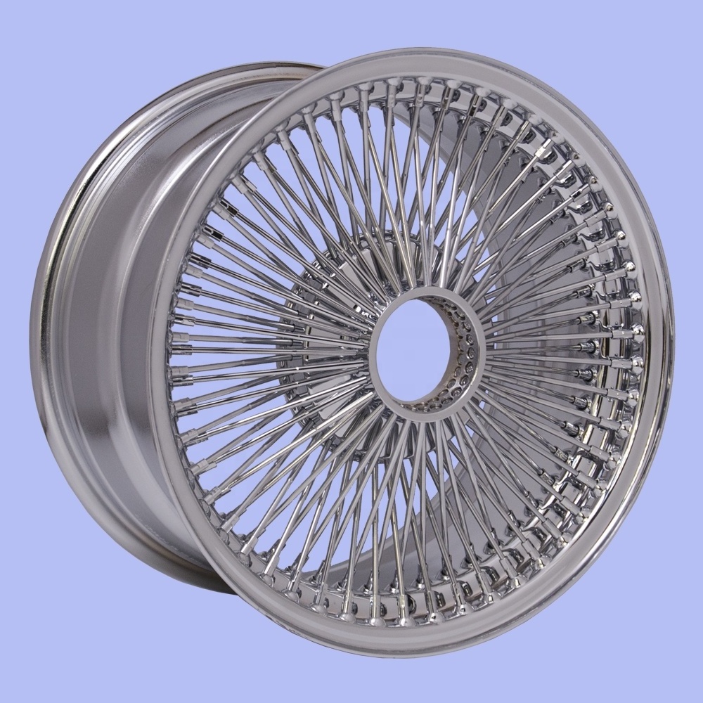 17inch 9J wire wheel, polo, golf, MK4, defender 5 holes PCD 100mm 112mm 114.3mm 120mm chrome spoke wheels 100spokes