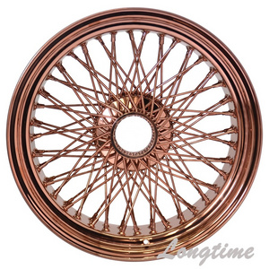 20inch spoke wire wheel rose gold chrome rims 80 spokes  8J standard offset -5~+5