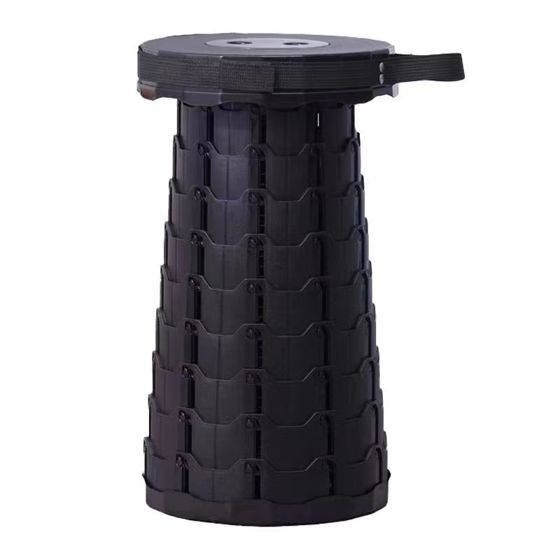 Hot sales heavy load adjustable retractable portable collapsible telescopic plastic folding stool with cushions backpack