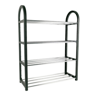 4 Tier Modern Shoe Rack Plastic Storage Rack Custom Light shoe racks for home