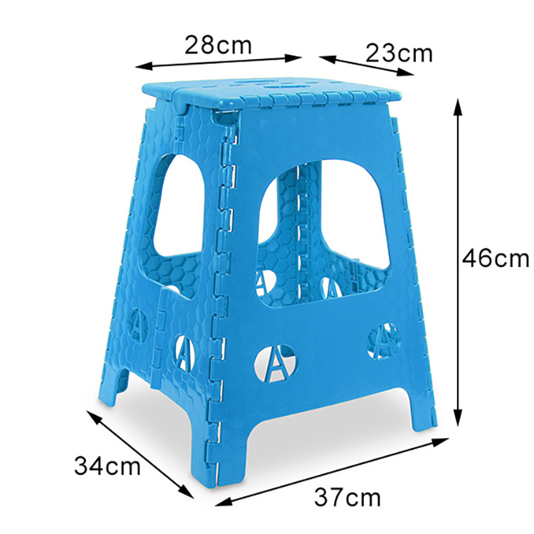 Decorative Camping Home Children Non Slip Easy Carry  OPP Plastic Ultralight Outdoor Camping Chair Folding Stool