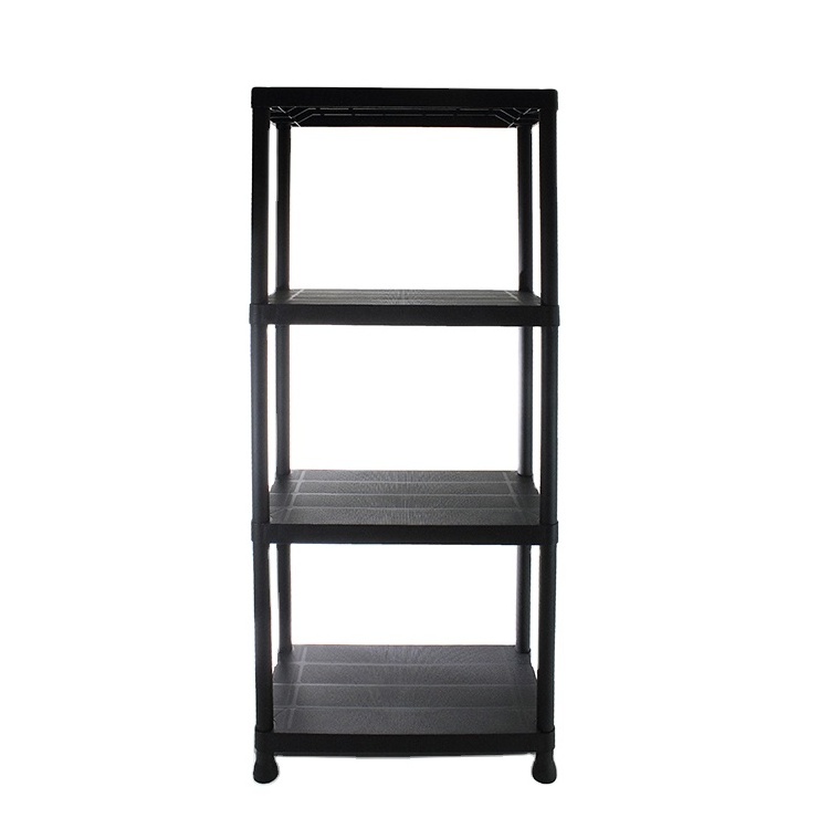 Hot sale 4 tier plastic storage racks shelving units for kitchen living room bedroom office use