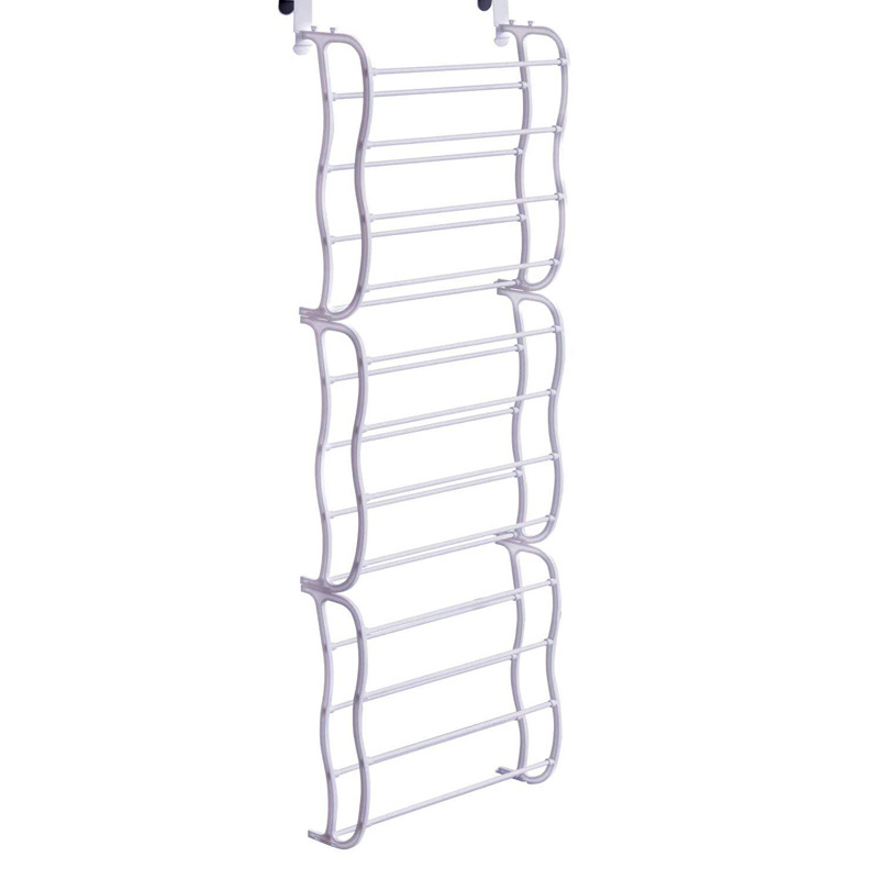 Over Door Hanging 12-layer shoe holder wall mounted iron shoe storage rack online hanging shoe rack