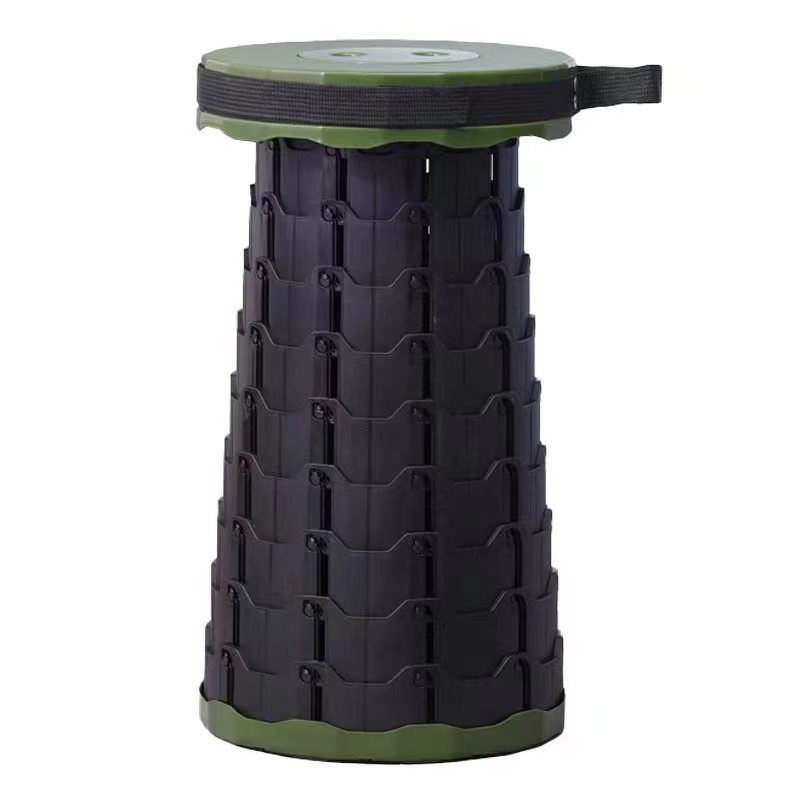 Hot sales heavy load adjustable retractable portable collapsible telescopic plastic folding stool with cushions backpack