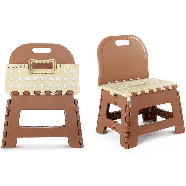 Cute fold stool plastic camping fold stool mini portable stool folding chair for kids