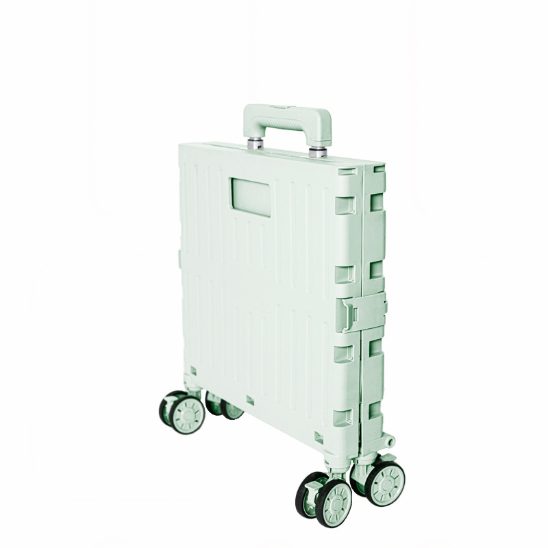 4 Wheel Shopping Cart Portable Folding Supermarket Grocery Shopping Cart Family Elderly Pull Trolley Stall Custom Shopping Cart