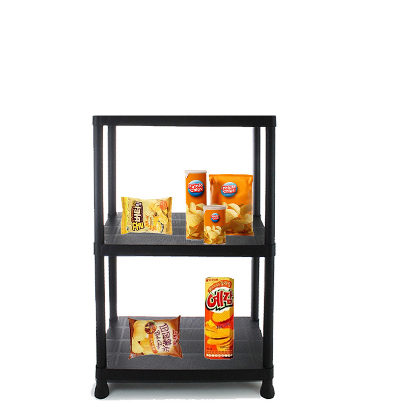 Manufacturer  DIY organizing shelves 3 layer household plastic rack for toy kitchen storage