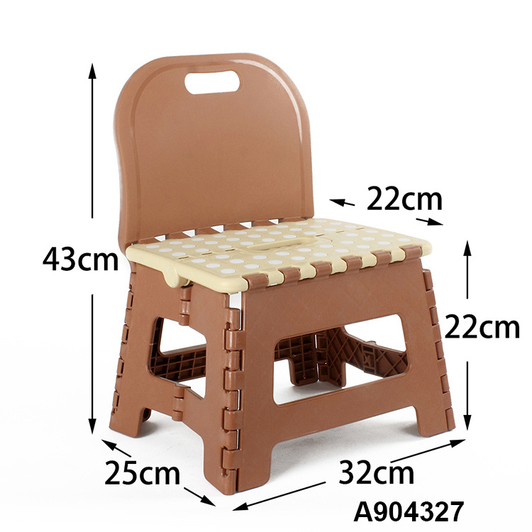 Cute fold stool plastic camping fold stool mini portable stool folding chair for kids