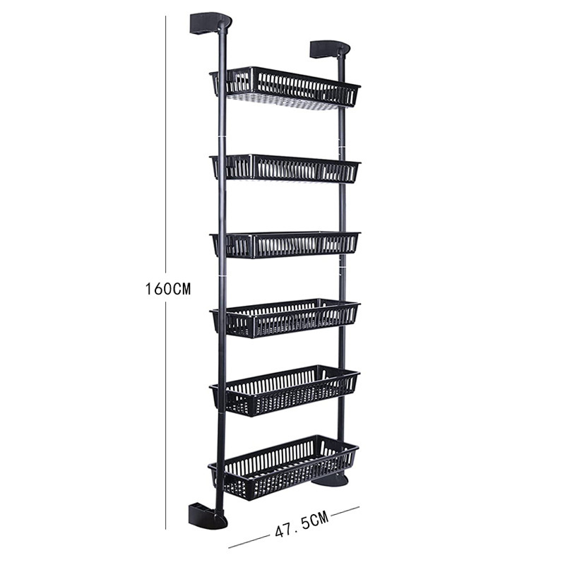 Door rear shelving Bathroom home organizer shower hanging basket Kitchen bathroom shelving