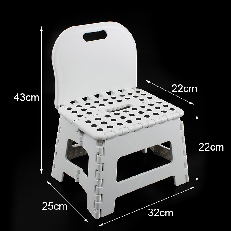 Cute fold stool plastic camping fold stool mini portable stool folding chair for kids