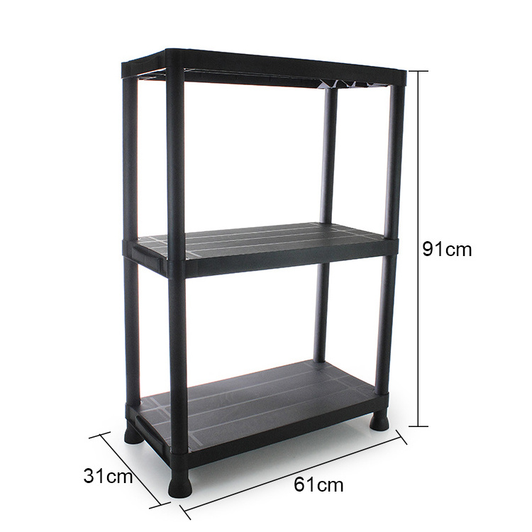 Manufacturer  DIY organizing shelves 3 layer household plastic rack for toy kitchen storage