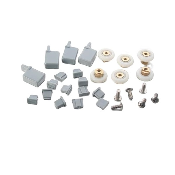 Shower Room Hardware Kit Three Silding Doors Wheels Bathroom Cabin Glass Door 3 Pieces Bearing Roller Fitting