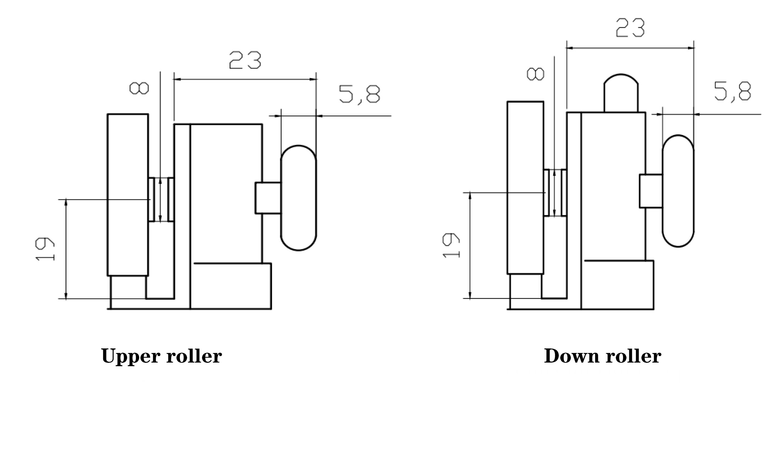 Anti-Rusting Shower room Glass Door Hardware Sliding Bearing Wheels Roller Shower Room Double Sliding Pulley For Bathroom