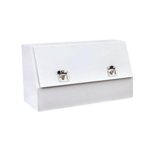 Factory directly Supply "T" Lock 2 handles White Metal Storage Truck Tool Box