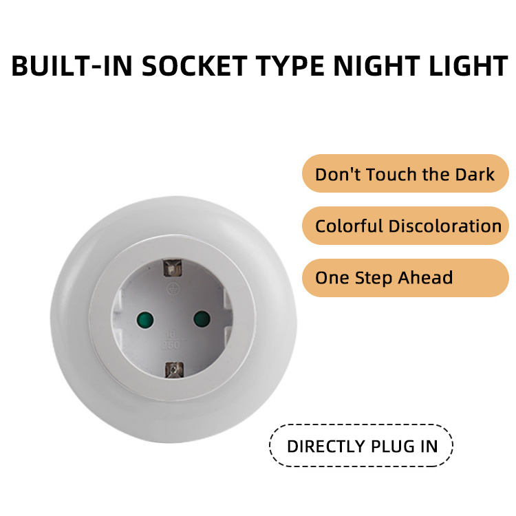 New Creative Plug-in Led Night Light Smart Sensor Plug Socket Led Small Usb Night Light