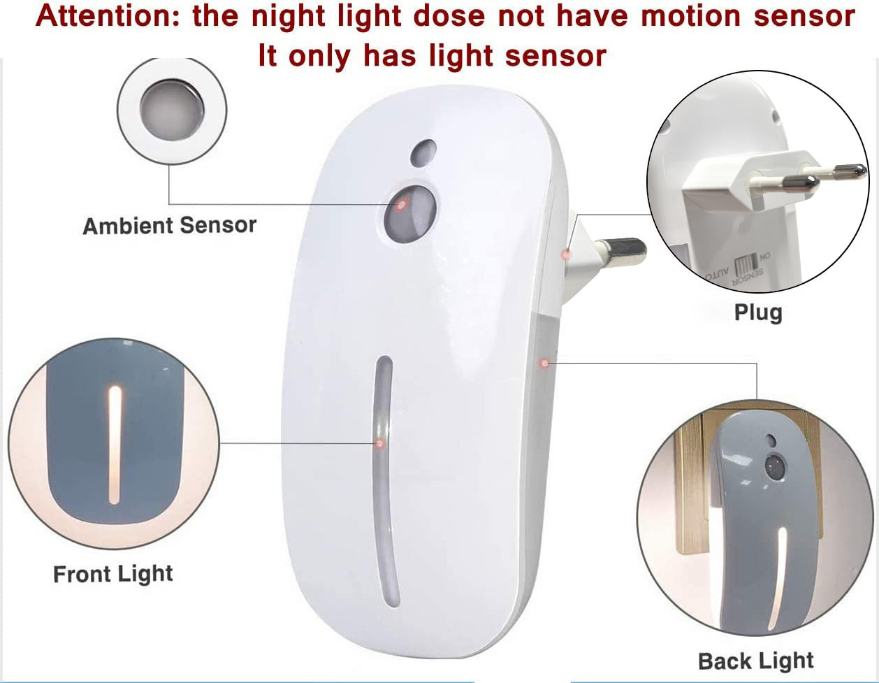 Smart human body Mouse shape activated indoor bedside induction wireless pir motion sensor wireless led nights light