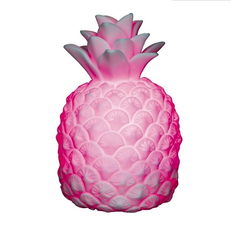 Pineapple LED Colour Changing pvc night light Plastic Mood cute night light touch led lamp