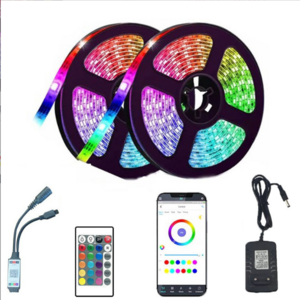 12V 24 IR 5050 RGB COB Smart LED Strip Light Waterproof Decorative Lighting 5m Length Bluetooth 8mm 5V